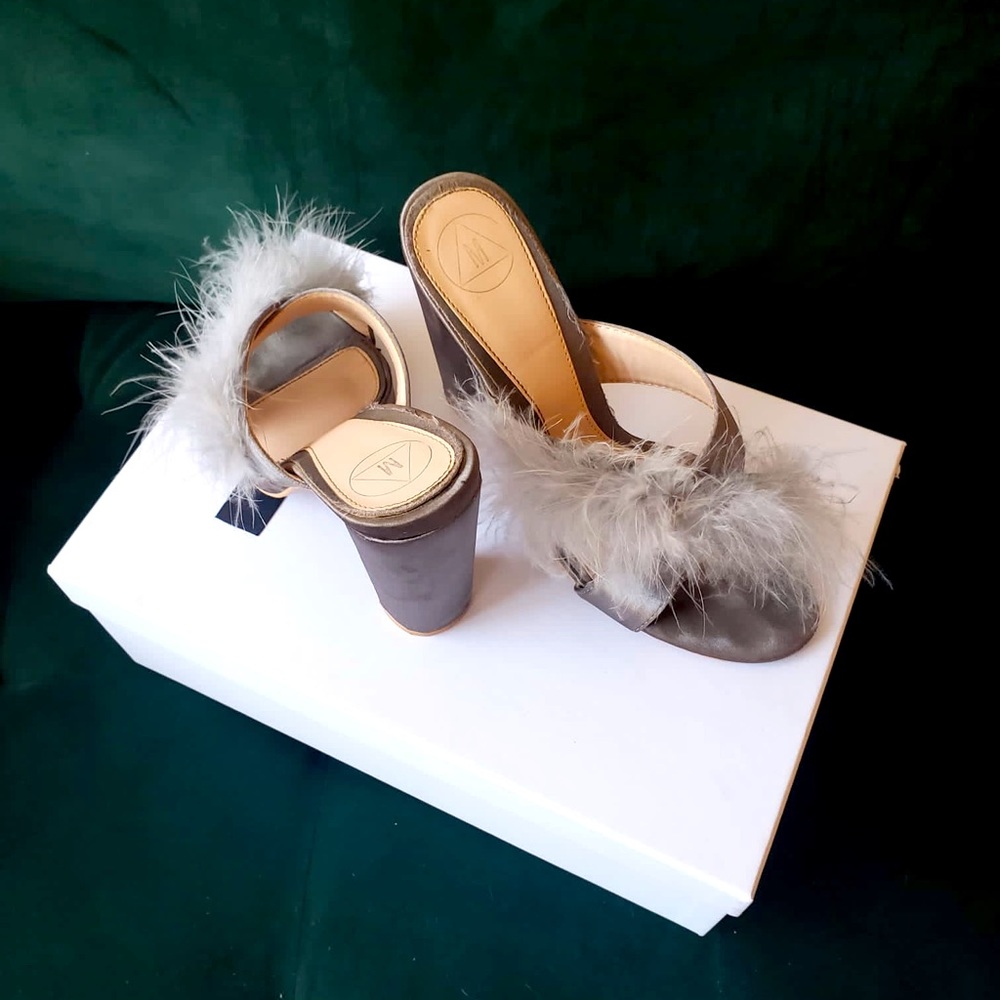 Missguided furry heels